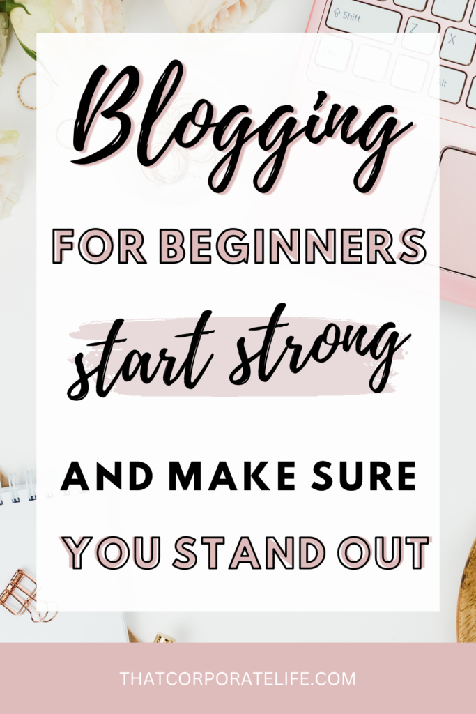 blogging for beginners