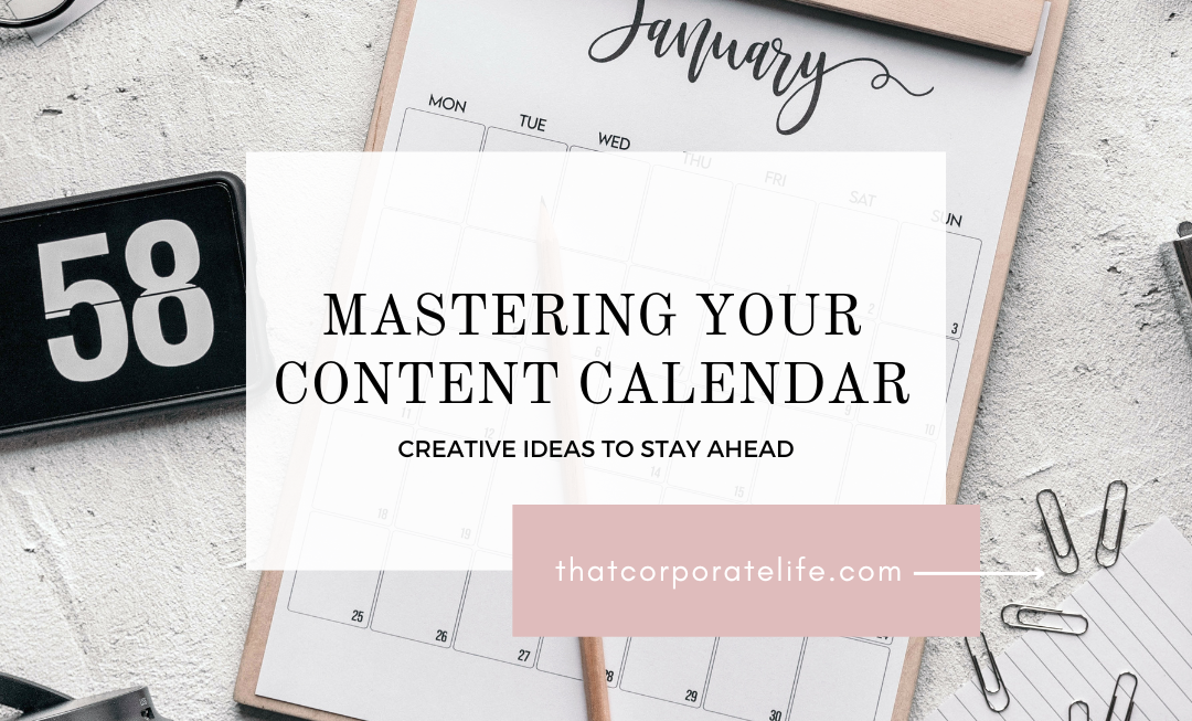 content calendar