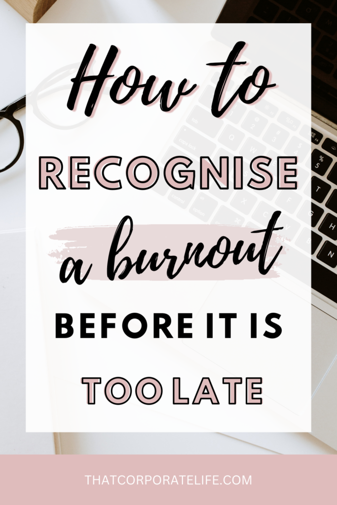recognise a burnout